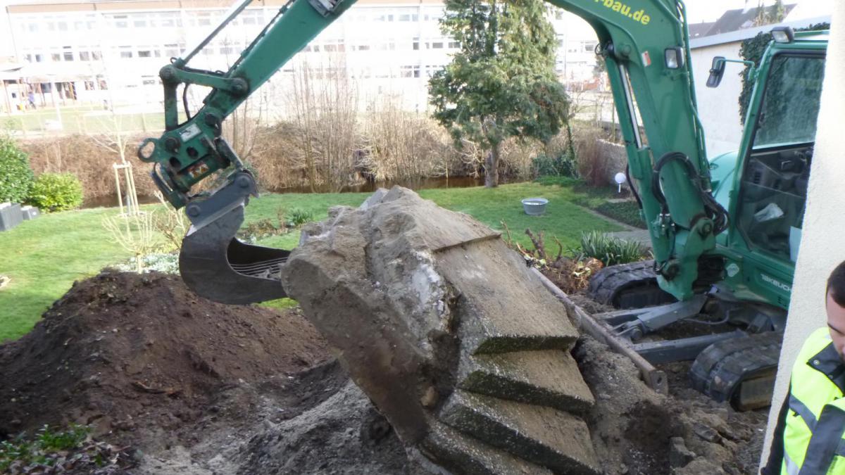 Baugruben und Verfüllung