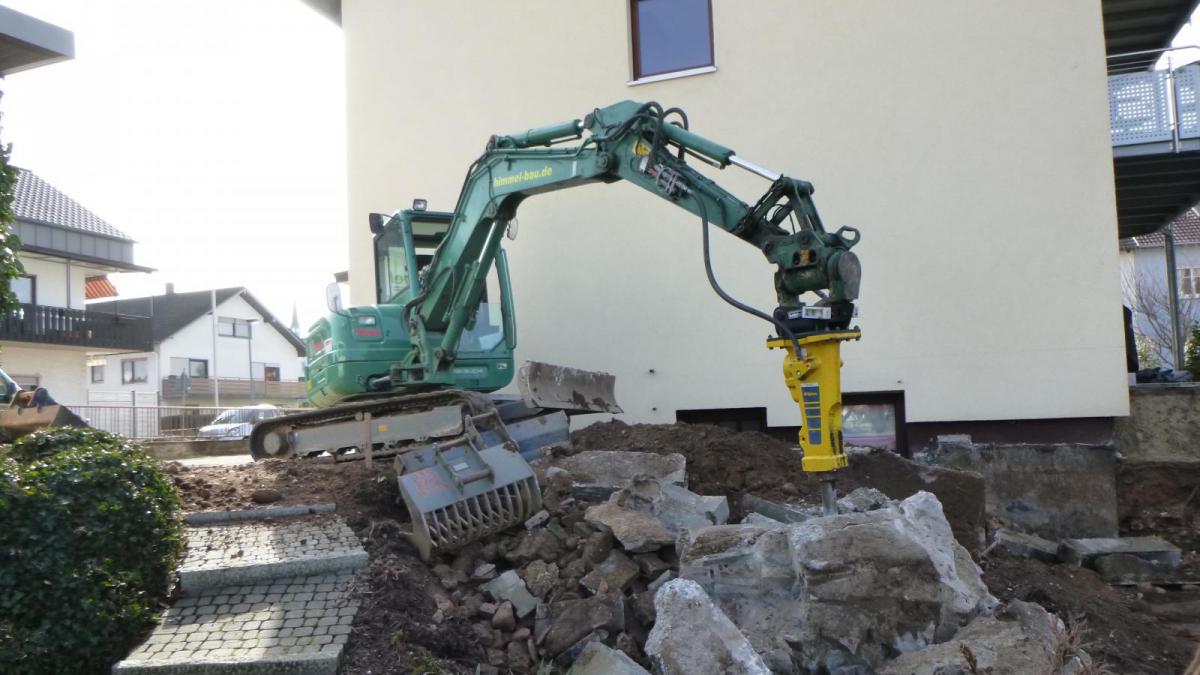 Baugruben und Verfüllung