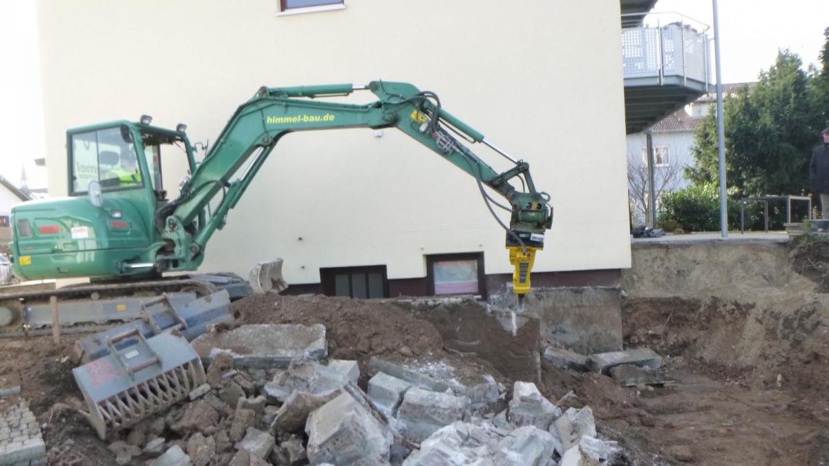 Baugruben und Verfüllung